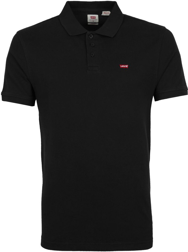 Levi's Pique Polo Shirt Schwarz - Größe L günstig online kaufen