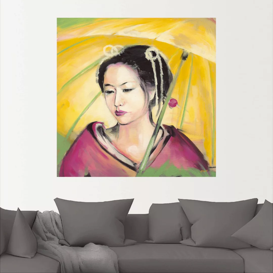 Artland Wandbild "Geisha", Frau, (1 St.), als Leinwandbild, Wandaufkleber i günstig online kaufen