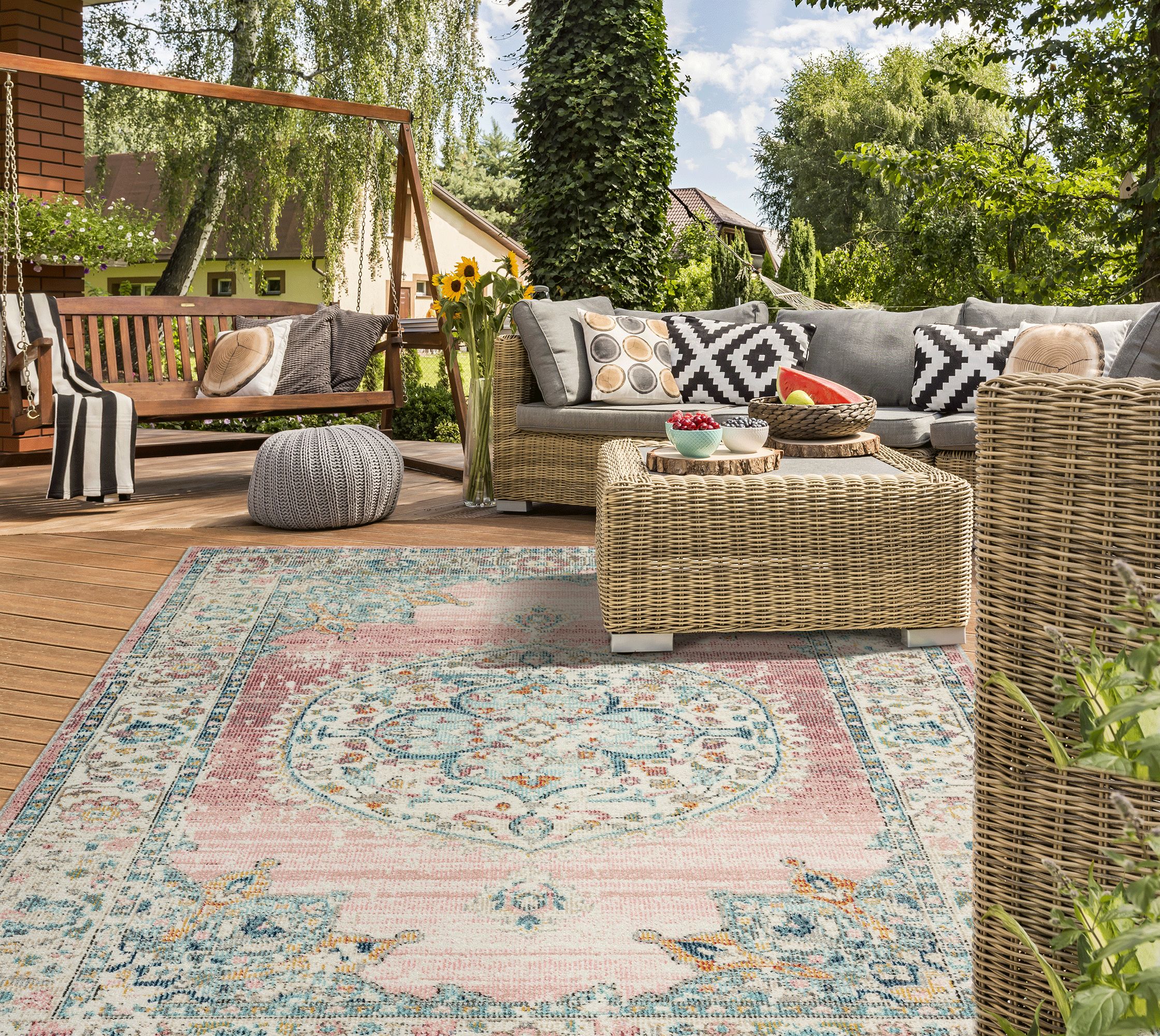 the carpet Teppich »Palma Orient«, rechteckig, Outdoor moderner robuster In günstig online kaufen