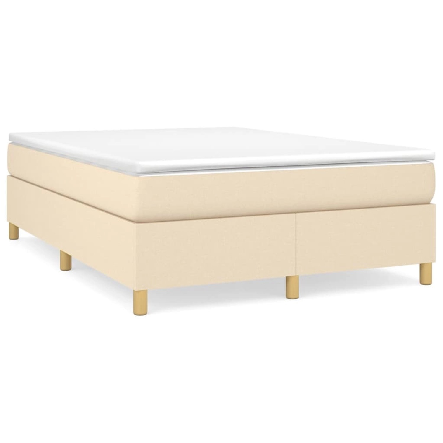 Vidaxl Boxspringbett Creme 140x200 Cm Stoff günstig online kaufen