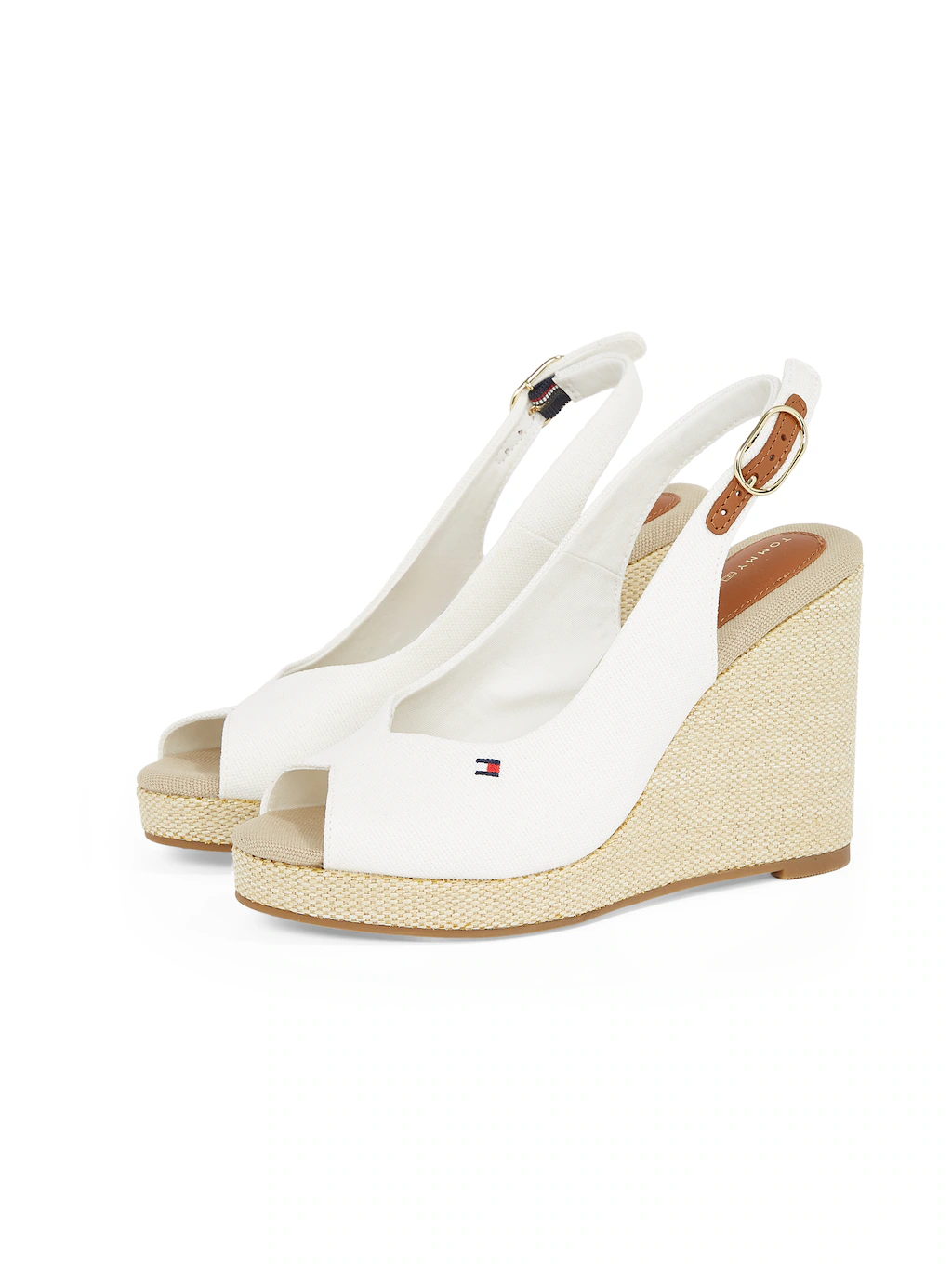 Tommy Hilfiger High-Heel-Sandalette "FLAG HIGH WEDGE ESPAD SLINGBACK", Somm günstig online kaufen