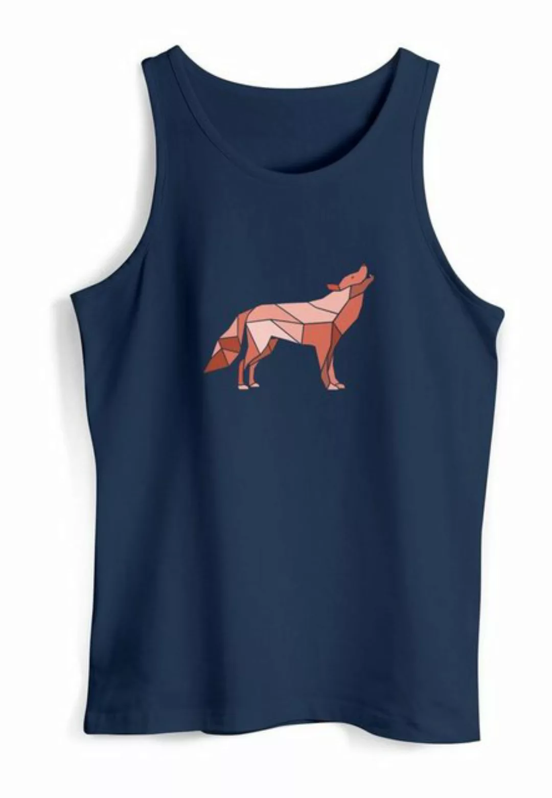 Neverless Tanktop Herren Tank-Top Aufdruck Wolf Polygon Print Geometrie Out günstig online kaufen