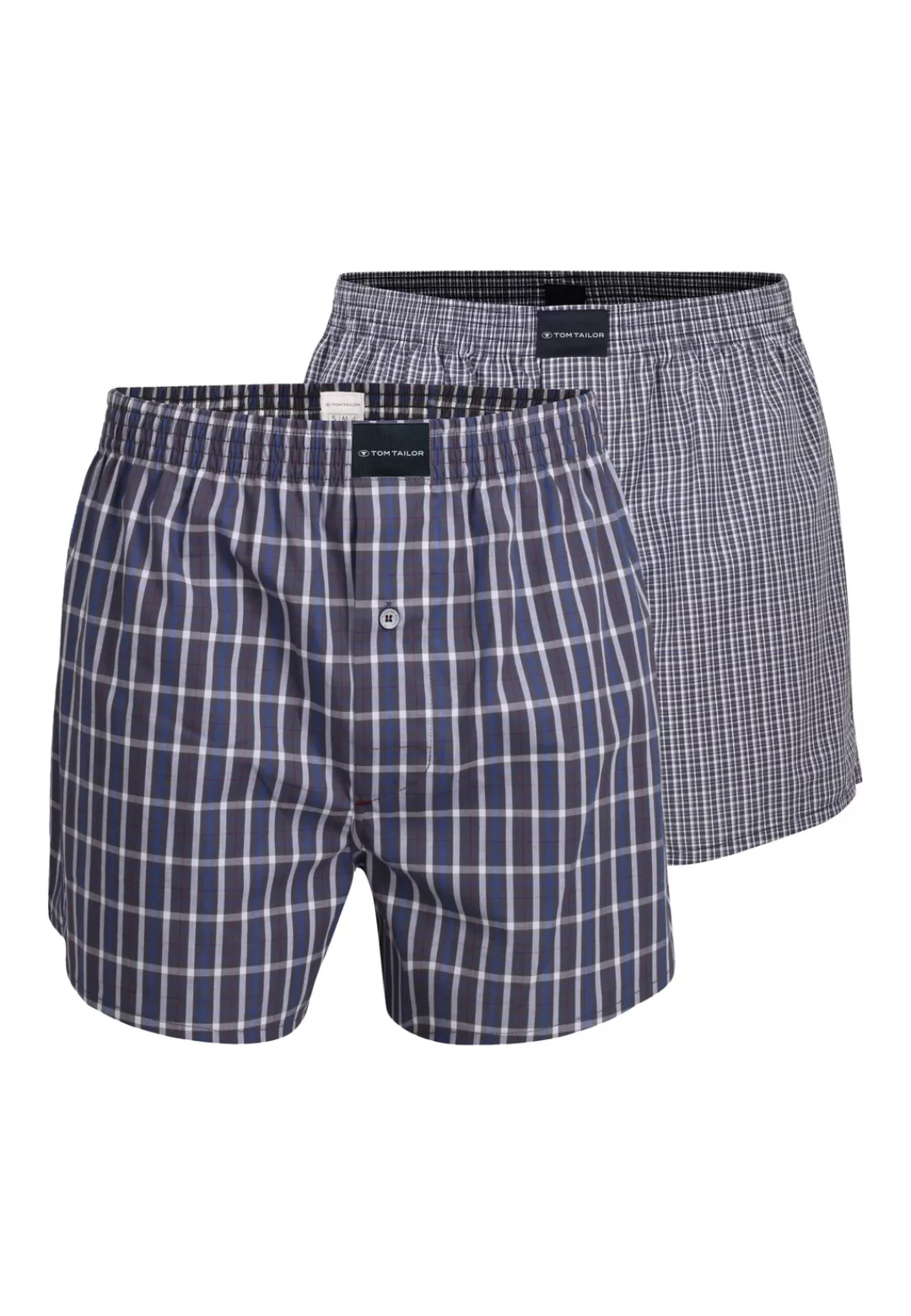 TOM TAILOR Boxershorts "Dakota", (2 St.), mit Knopfleiste günstig online kaufen