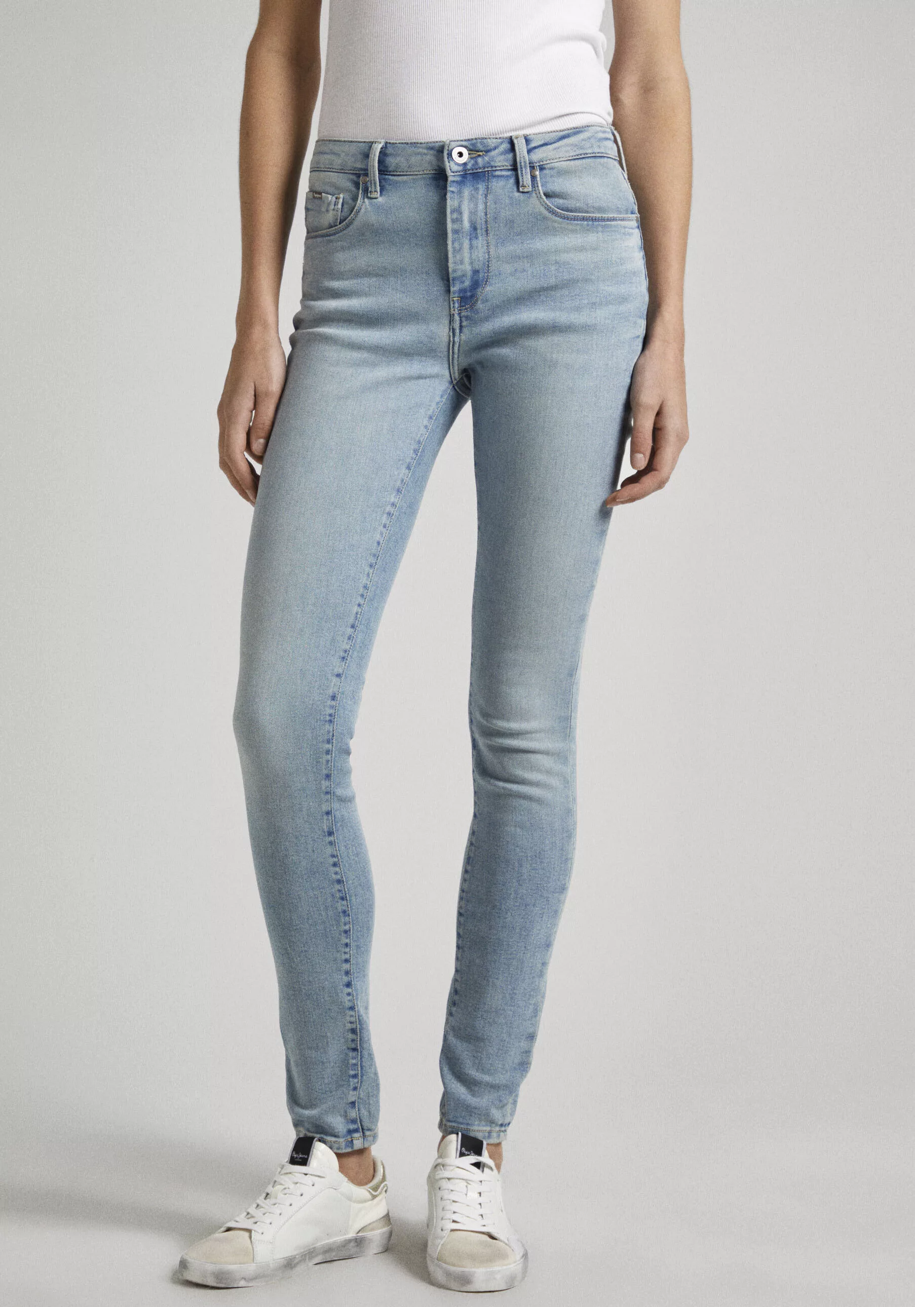 Pepe Jeans Skinny-fit-Jeans in Used-Optik günstig online kaufen