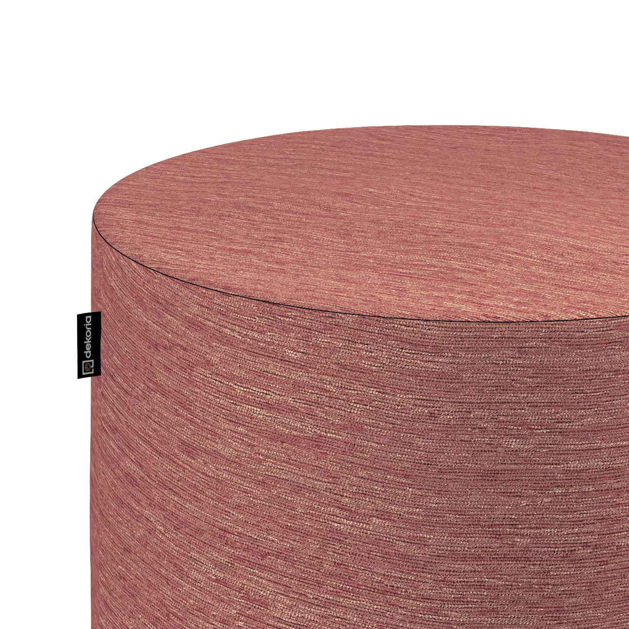 Pouf Barrel, ziegelrot, ø40 cm x 40 cm, Chenille (162-05) günstig online kaufen