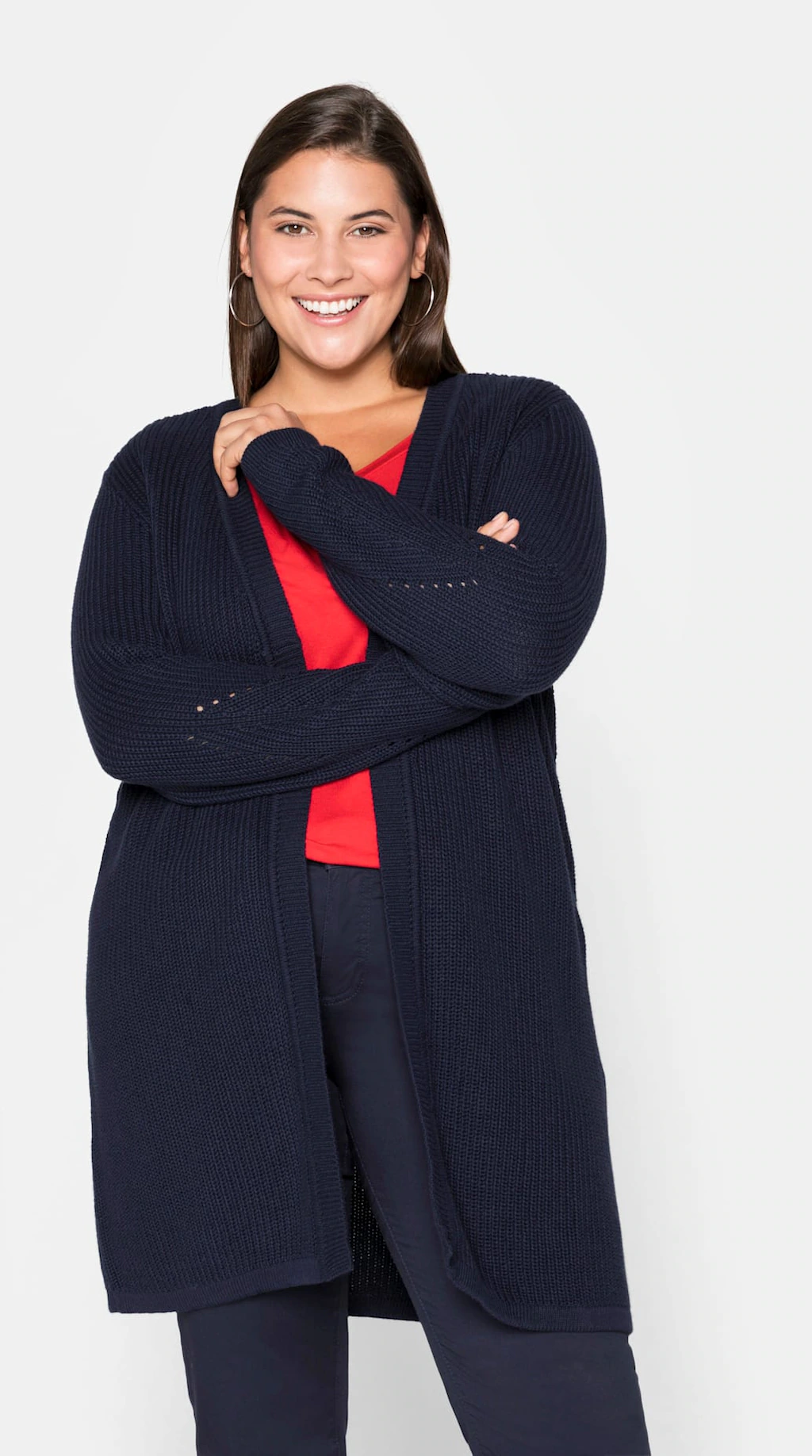 Sheego Longstrickjacke günstig online kaufen