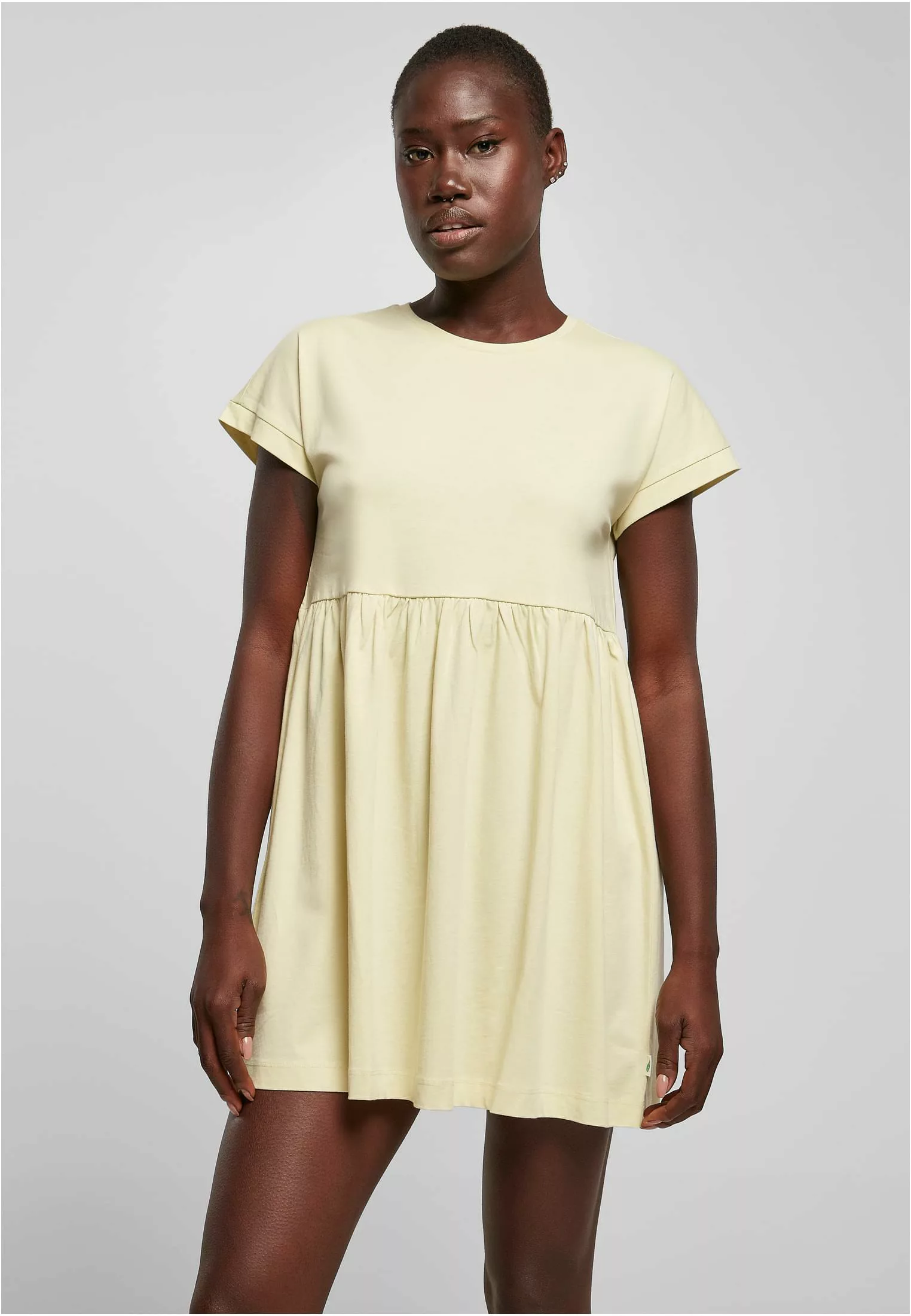 URBAN CLASSICS Jerseykleid "Damen Ladies Organic Empire Valance Tee Dress", günstig online kaufen