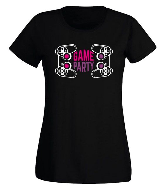 G-graphics T-Shirt Damen T-Shirt - Game Party Slim-fit, mit trendigem Front günstig online kaufen