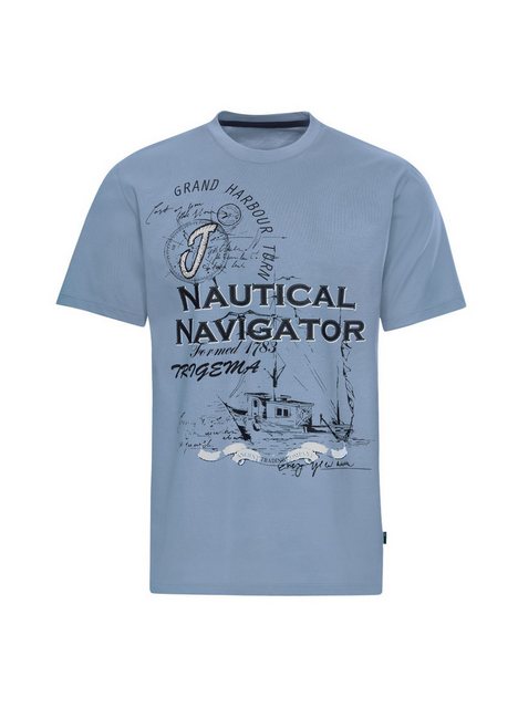 Trigema T-Shirt TRIGEMA T-Shirt mit großem Printmotiv "Nautical Navigator" günstig online kaufen