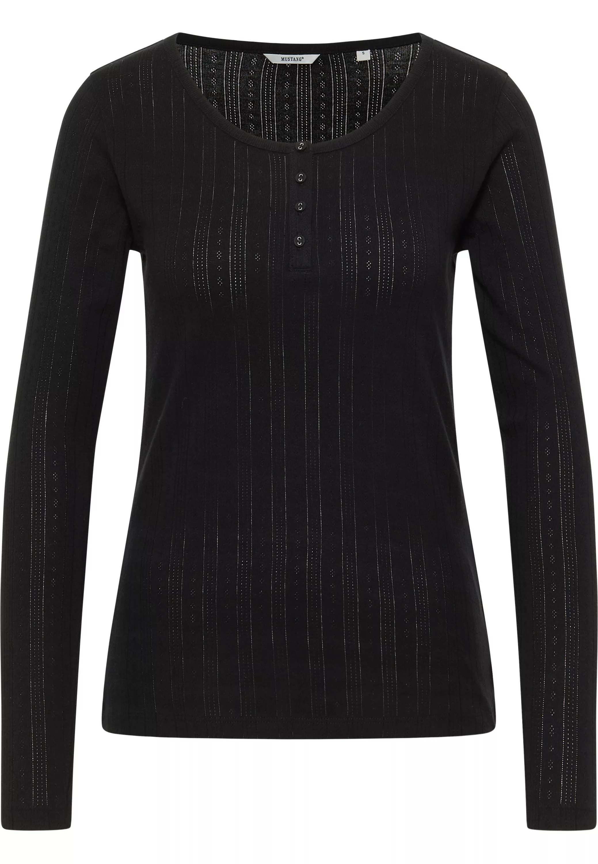 MUSTANG Langarmshirt "Damen Style Hope" günstig online kaufen