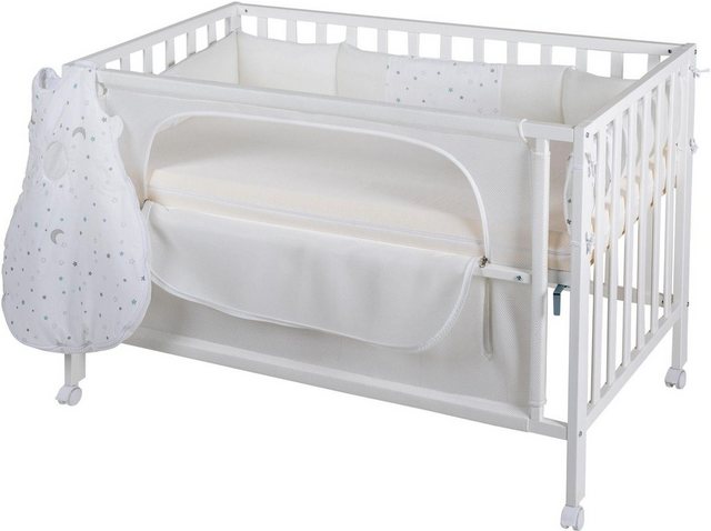 roba® Babybett »Room Bed, safe asleep®, Sternenzauber weiß«, (4 tlg.) günstig online kaufen