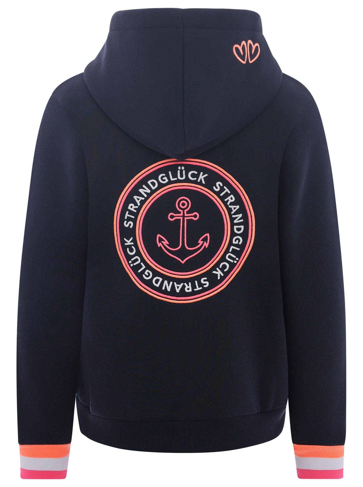 Zwillingsherz Kapuzensweatjacke, Regular-Fit, Kapuze, Langarm, Reißverschlu günstig online kaufen