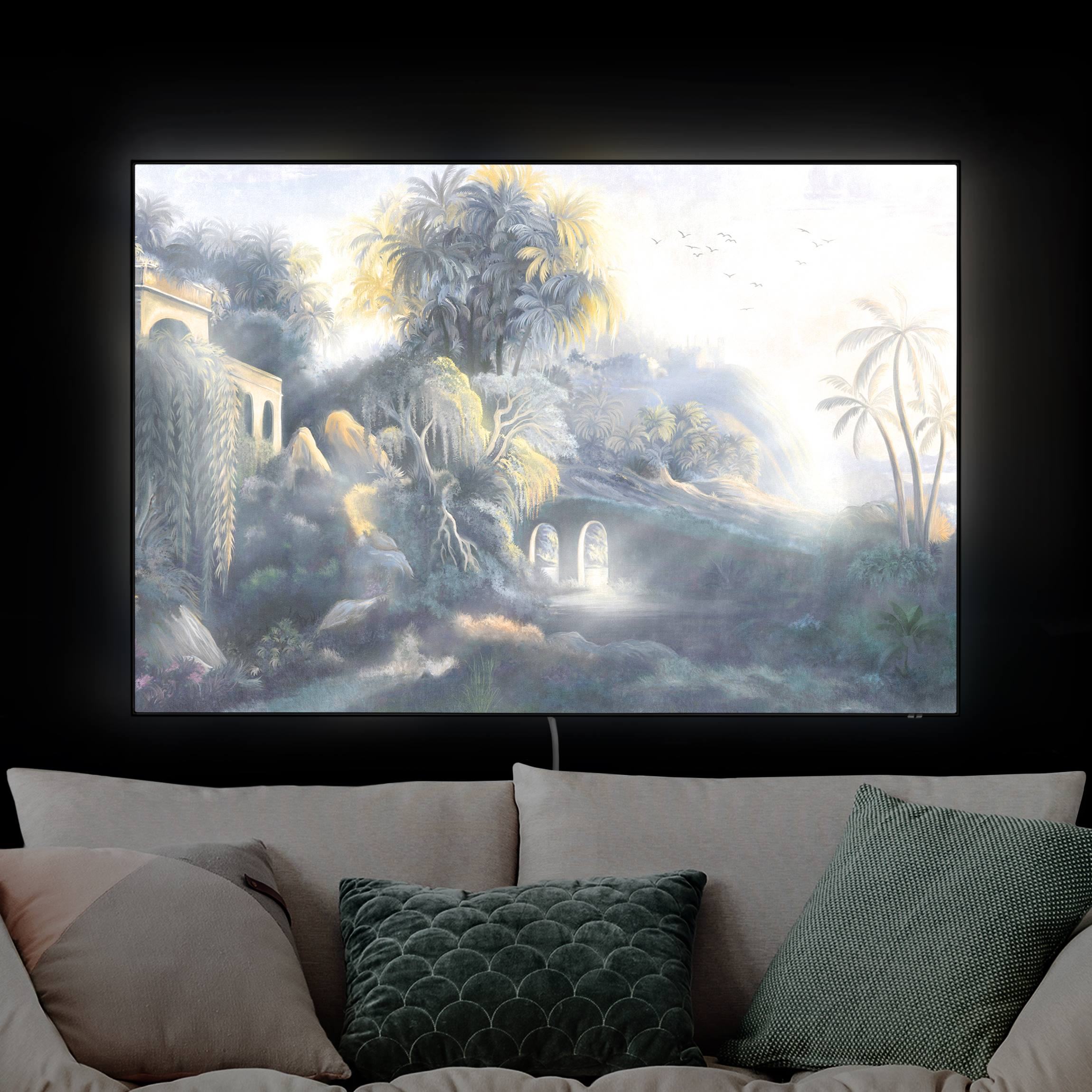 LED-Wechselbild Tropische Fantasy Landschaft günstig online kaufen