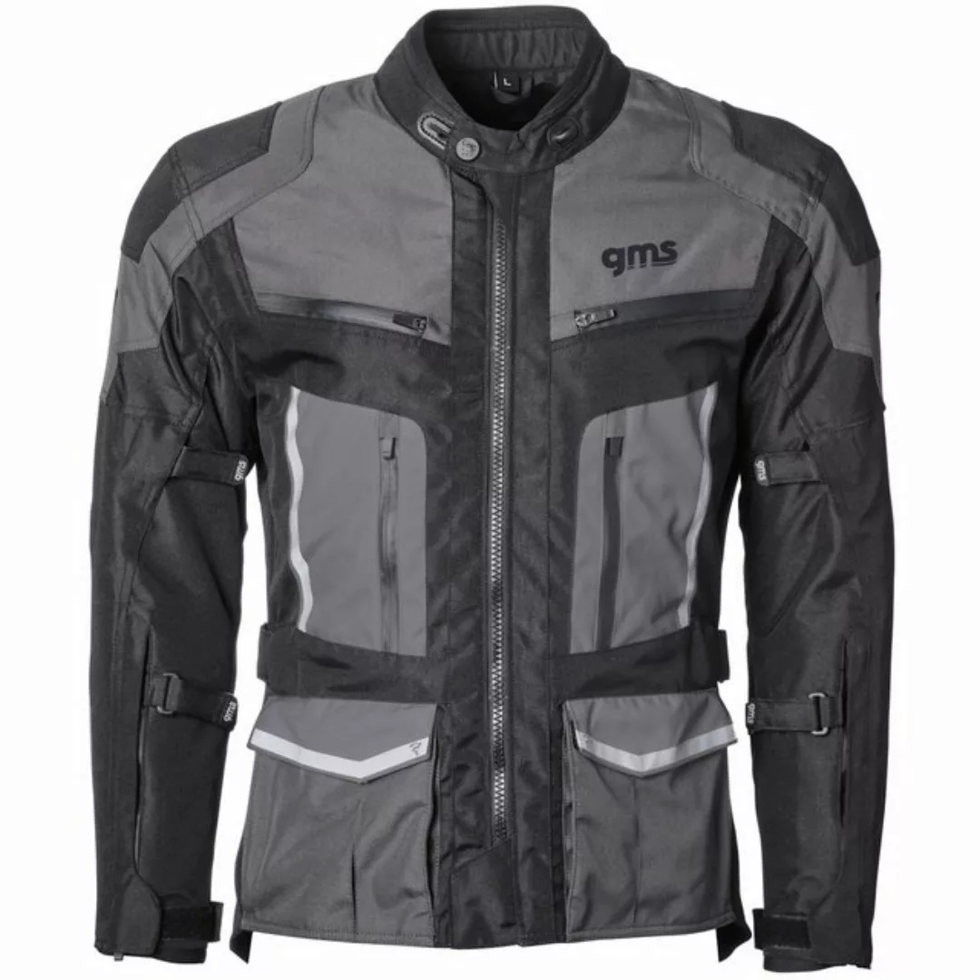 gms Motorradjacke gms Tigris WP Textiljacke schwarz / anthrazit Herren 4XL günstig online kaufen