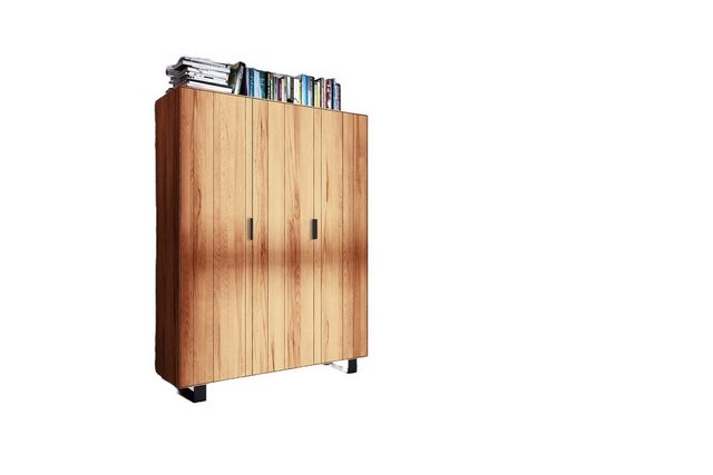 Natur24 Kleiderschrank Kleiderschrank Leeds Kernbuche 149x50x210 gestell mi günstig online kaufen