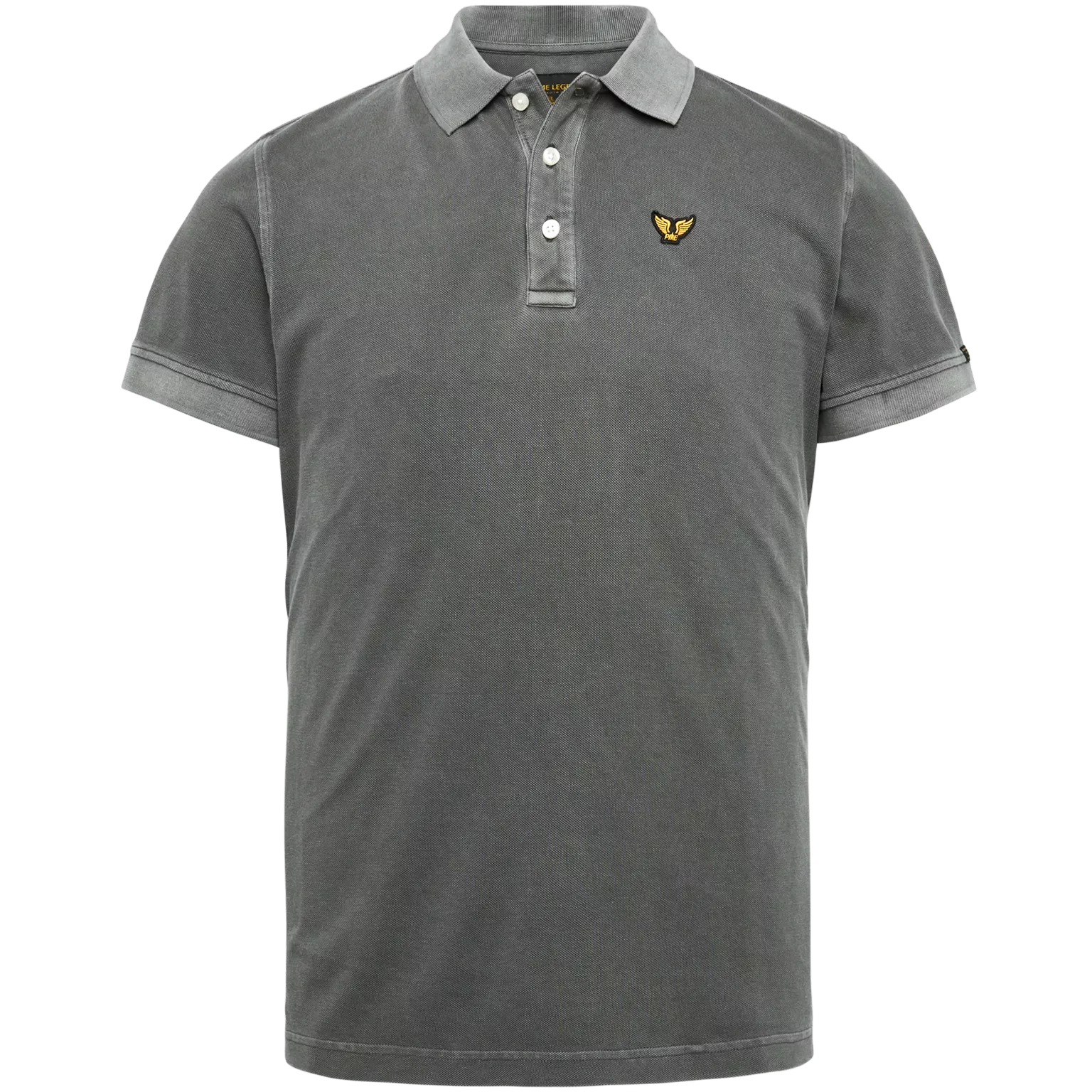 PME Legend Poloshirt short sleeve garment dyed pique asphalt günstig online kaufen