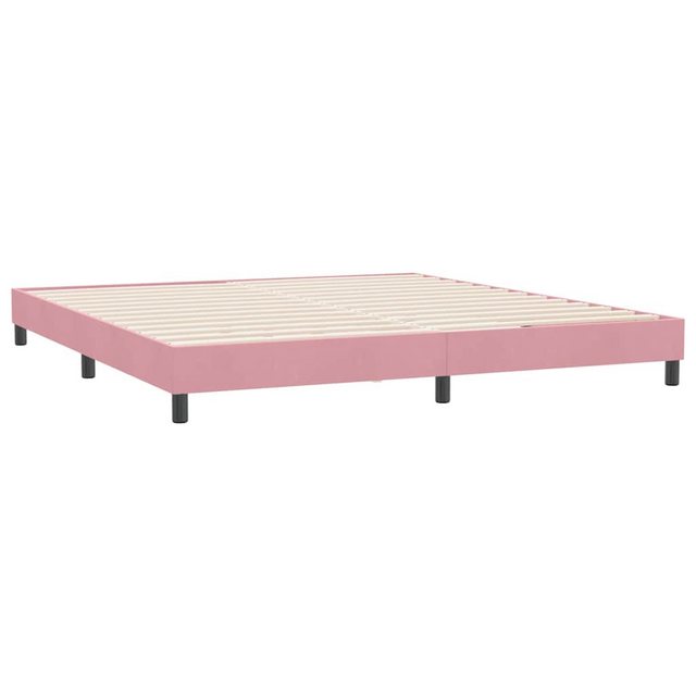 vidaXL Bett Boxspringbett ohne Matratze Rosa 180x210 cm Samt günstig online kaufen