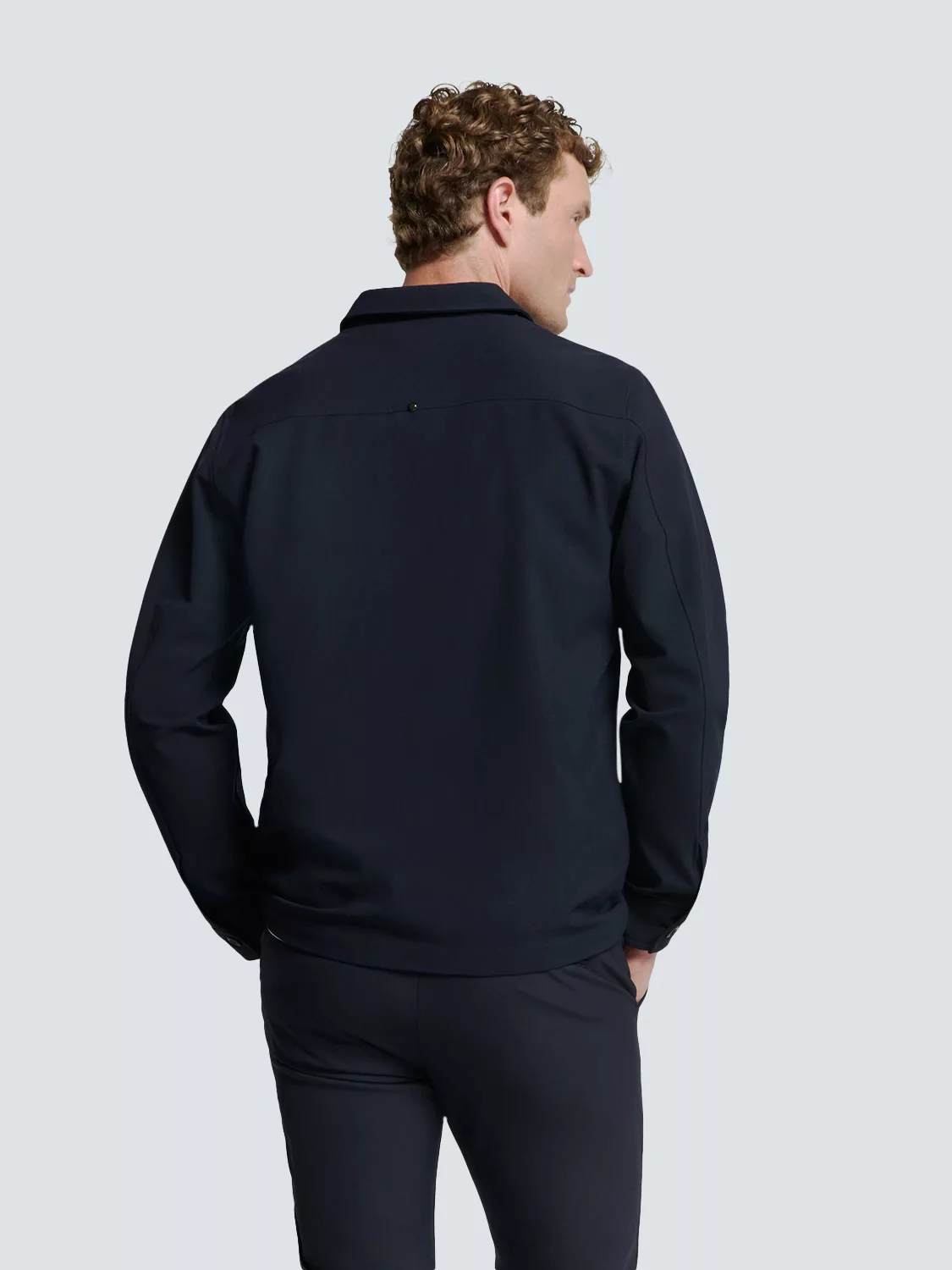 NO EXCESS Langarmhemd "No Excess Overshirt mit Zip-Verschluss" günstig online kaufen