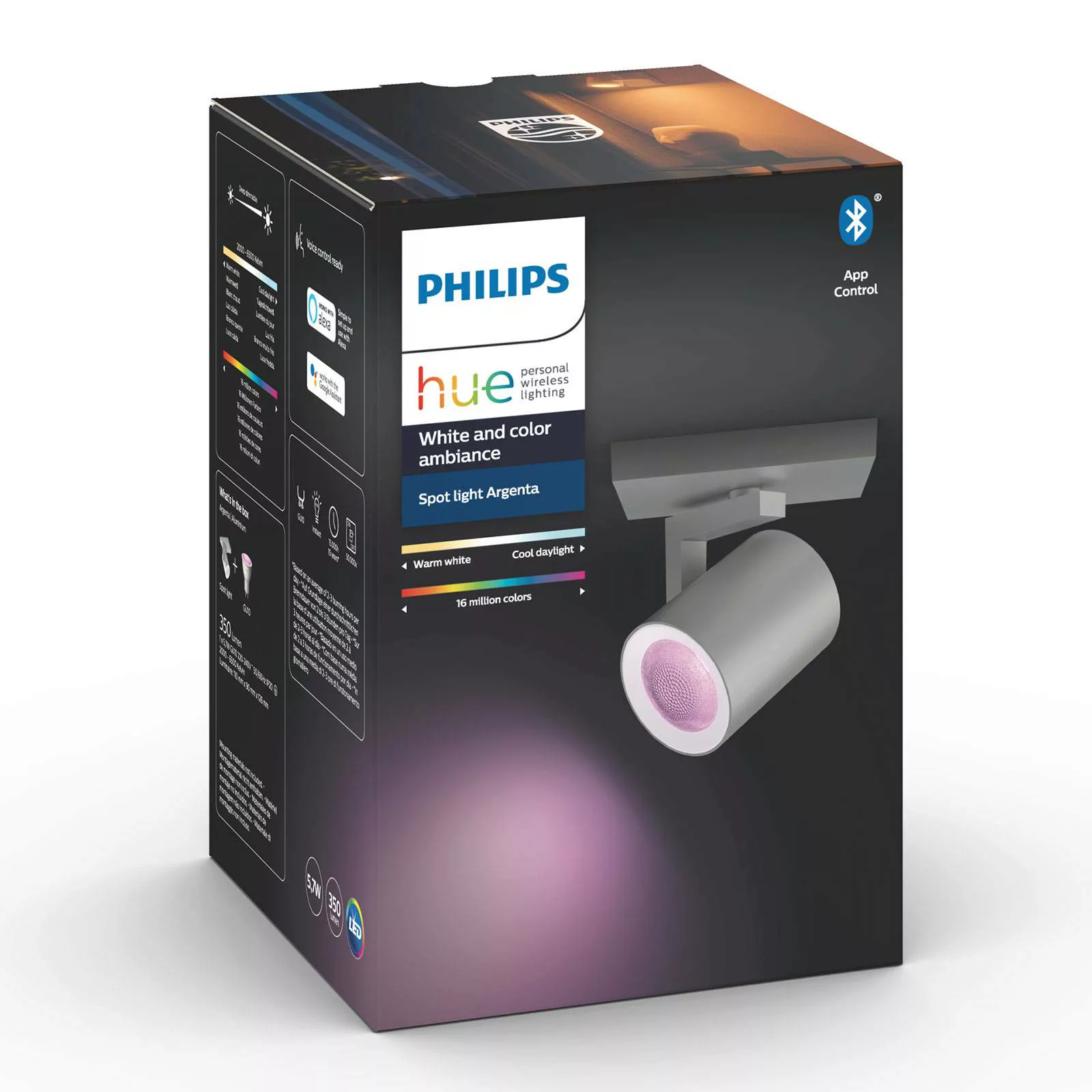 Philips Hue Argenta LED-Spot einflammig aluminium günstig online kaufen