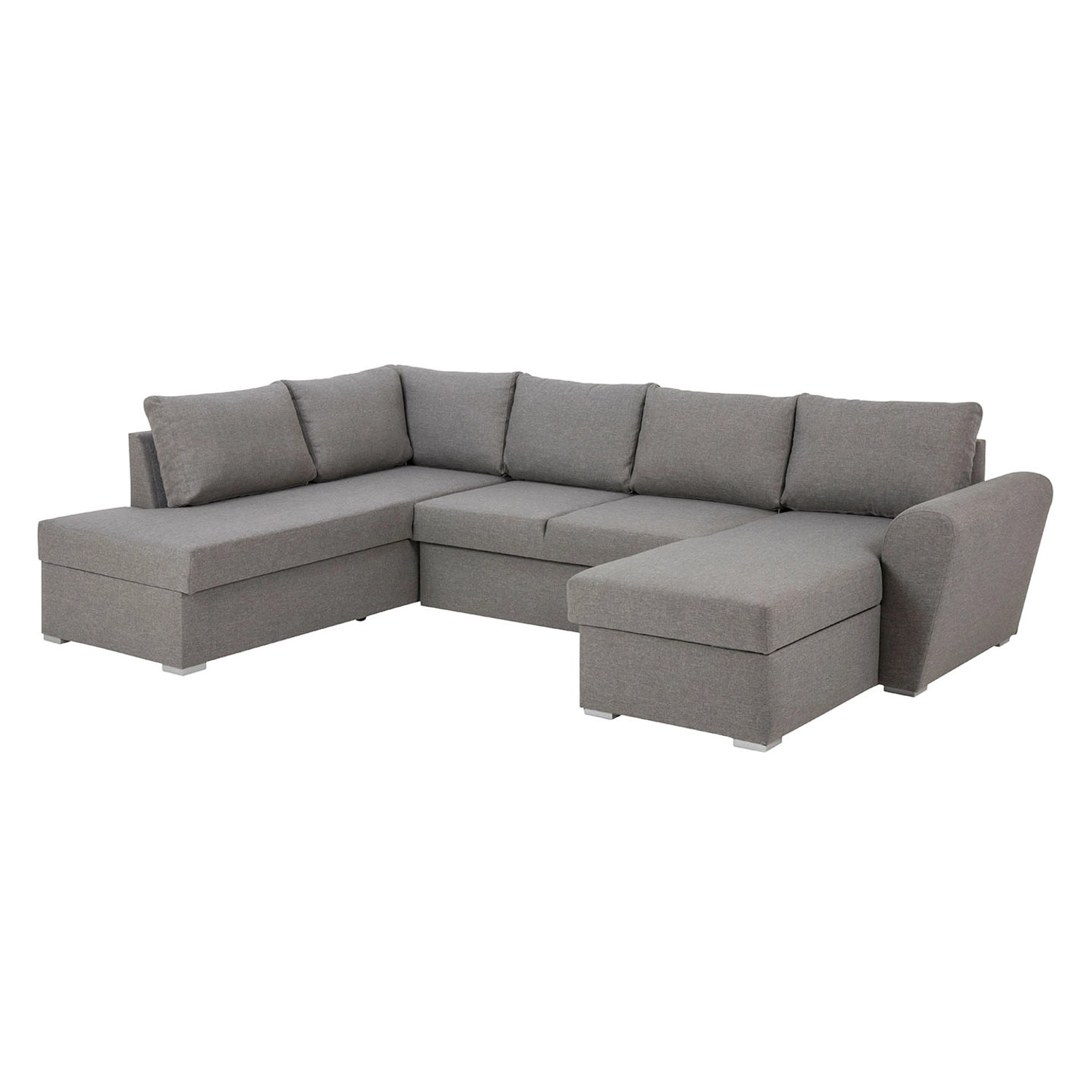 ebuy24 Schlafsofa Stan Schlafsofa Chaiselong rechts, lichtgrau. günstig online kaufen