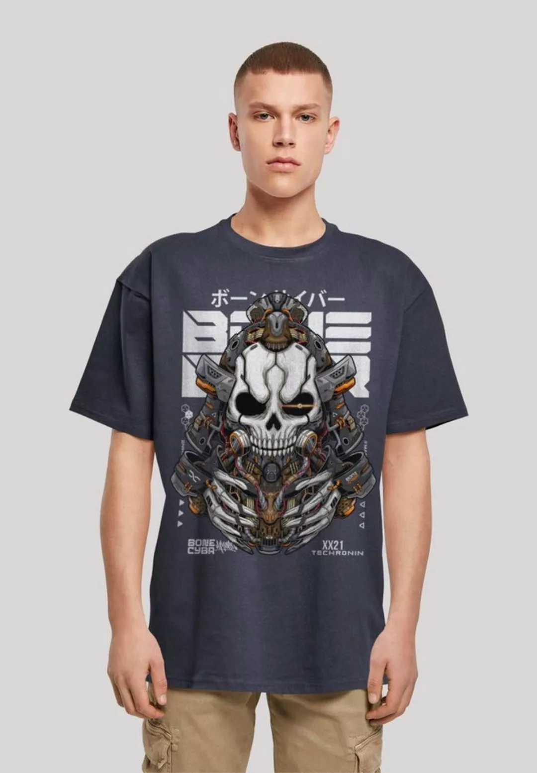 F4NT4STIC T-Shirt "Bone Cyber Techronin CYBERPUNK STYLES", Print günstig online kaufen