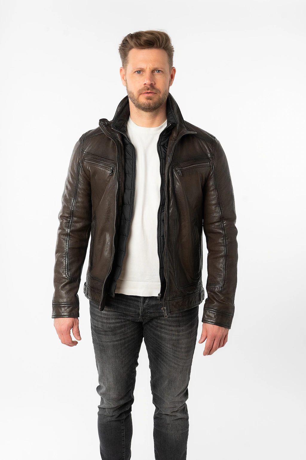 Mauritius Lederjacke "MMHennie", mit Stehkragen günstig online kaufen