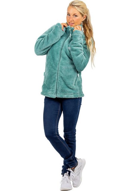 Reichstadt Fleecejacke Kuschelige Flauschige Jacke 22RSW002 Old Green L mit günstig online kaufen