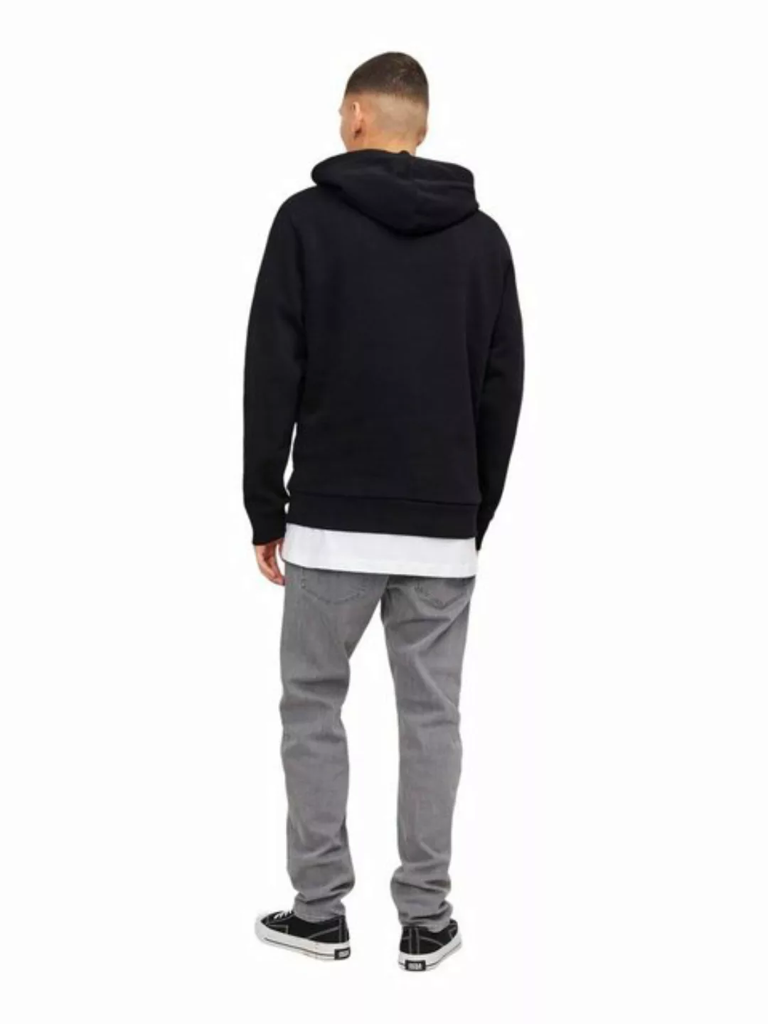 Jack & Jones Herren Kapuzenpullover Hoodie JJEJEFF CORP LOGO - Regular Fit günstig online kaufen