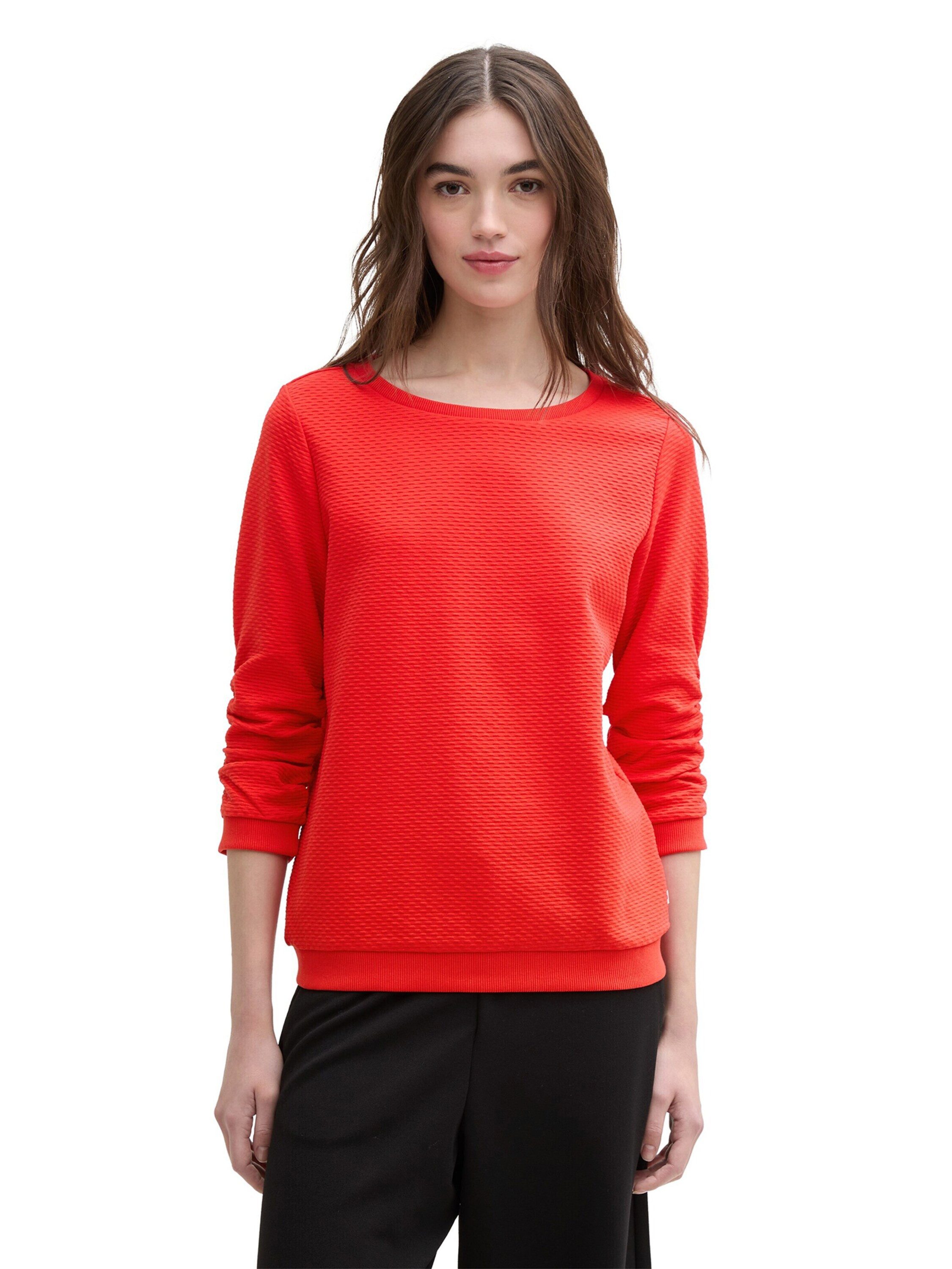 TOM TAILOR Denim Sweatshirt (1-tlg) Drapiert/gerafft günstig online kaufen