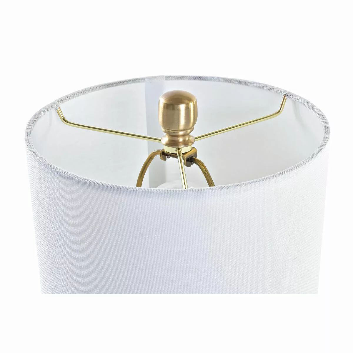 Tischlampe Dkd Home Decor Golden Weiß 220 V 50 W Moderne (23 X 23 X 47 Cm) günstig online kaufen