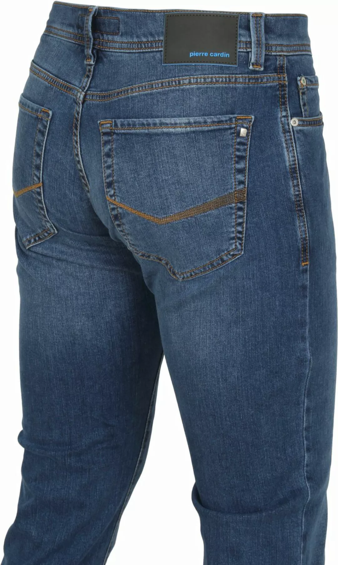 Pierre Cardin Jeans Lyon Tapered Future Flex Blau Stonewash - Größe W 35 - günstig online kaufen