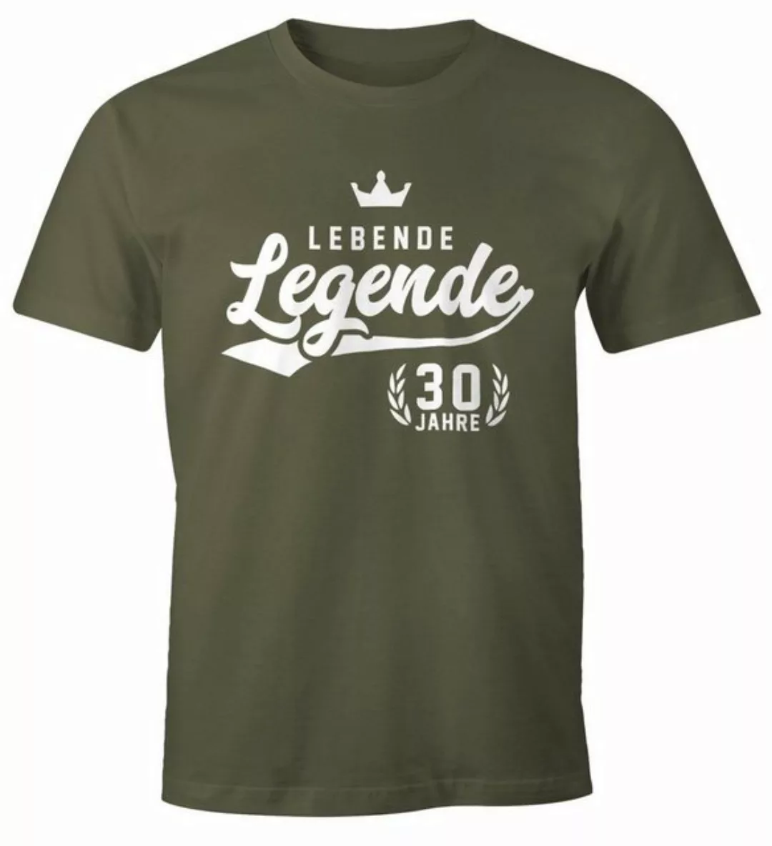 MoonWorks Print-Shirt Herren T-Shirt Lebende Legende 30. Geburtstag Athleti günstig online kaufen