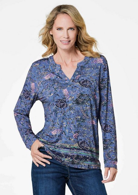 GOLDNER Print-Shirt Langarmshirt mit Paisleymuster günstig online kaufen