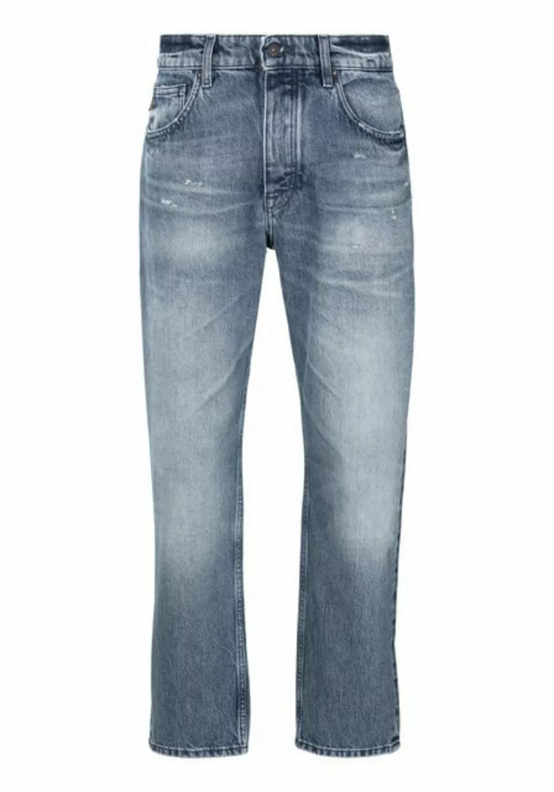 BOSS ORANGE Straight-Jeans TROY BO-BF mit BOSS Leder-Badge günstig online kaufen