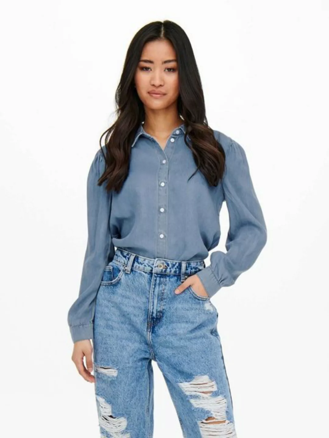 ONLY Jeans- Hemd Damen Blau günstig online kaufen