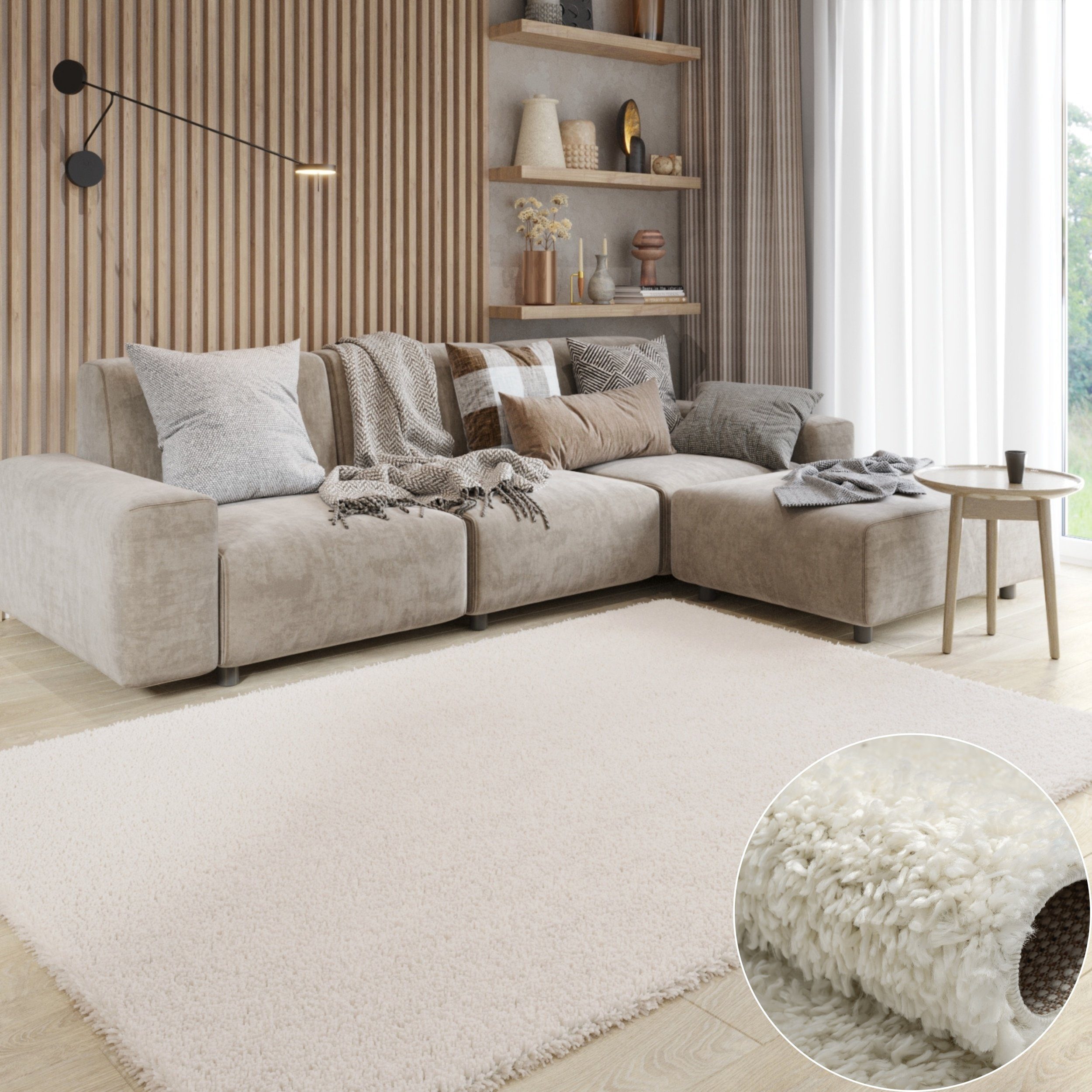 Wohnando Teppich MY-RUG Hochflorteppich Shaggy Star günstig online kaufen