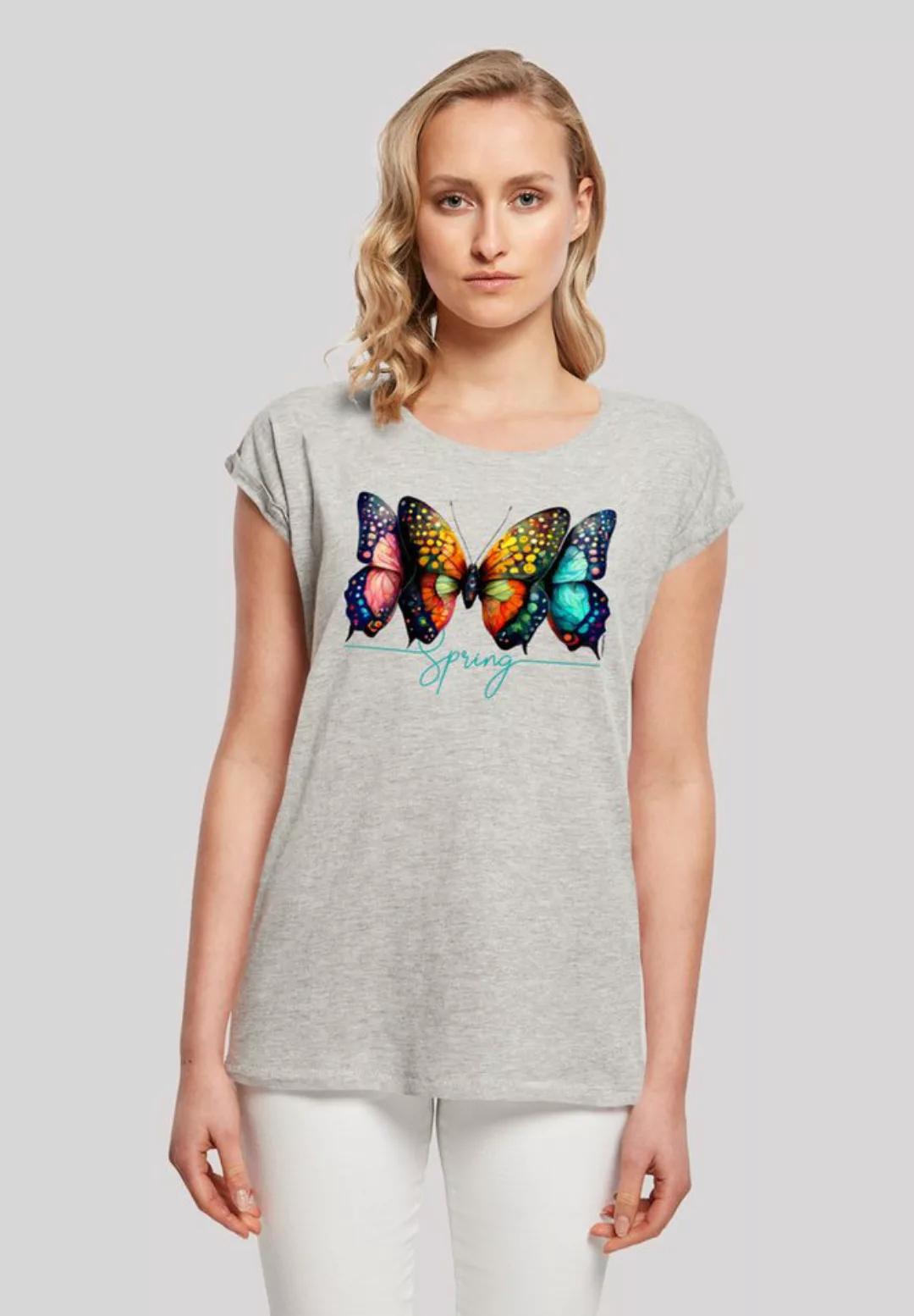 F4NT4STIC T-Shirt Schmetterling Illusion Print günstig online kaufen