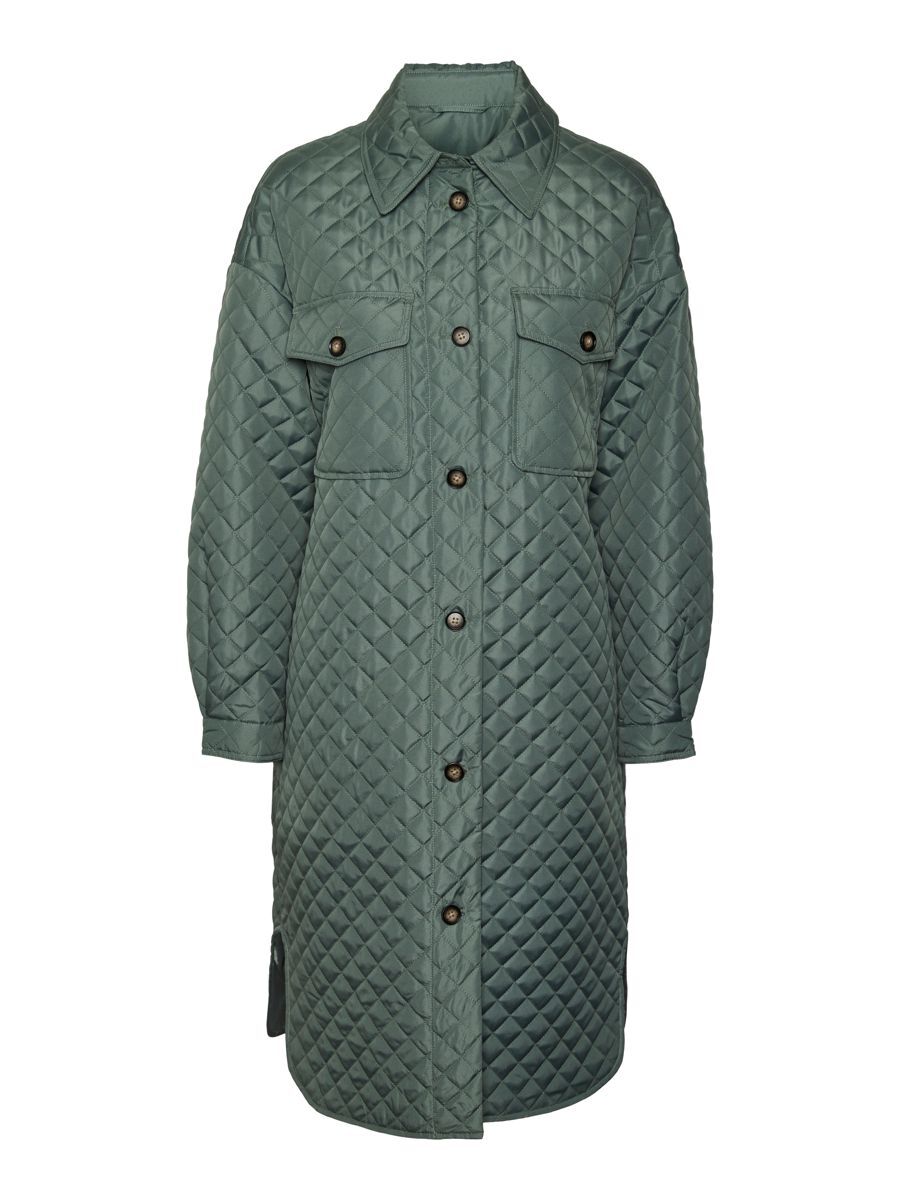 VERO MODA Lange Mantel Damen Grün günstig online kaufen