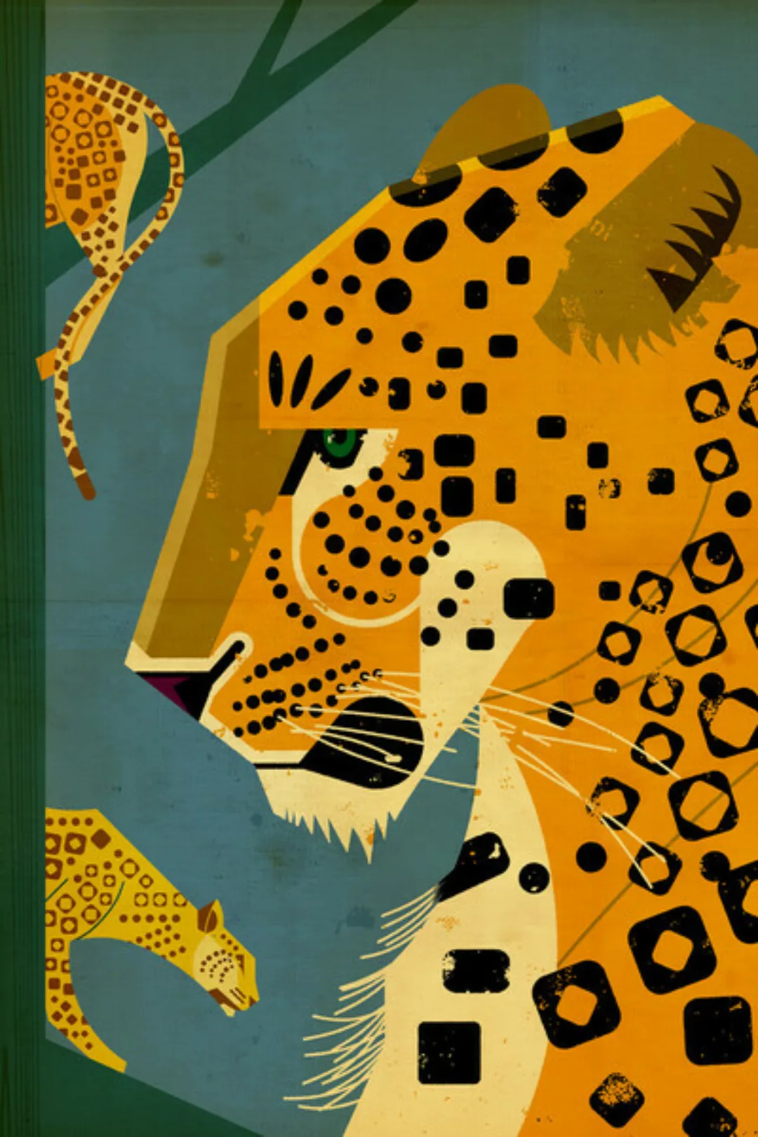 Poster / Leinwandbild - Leopard günstig online kaufen
