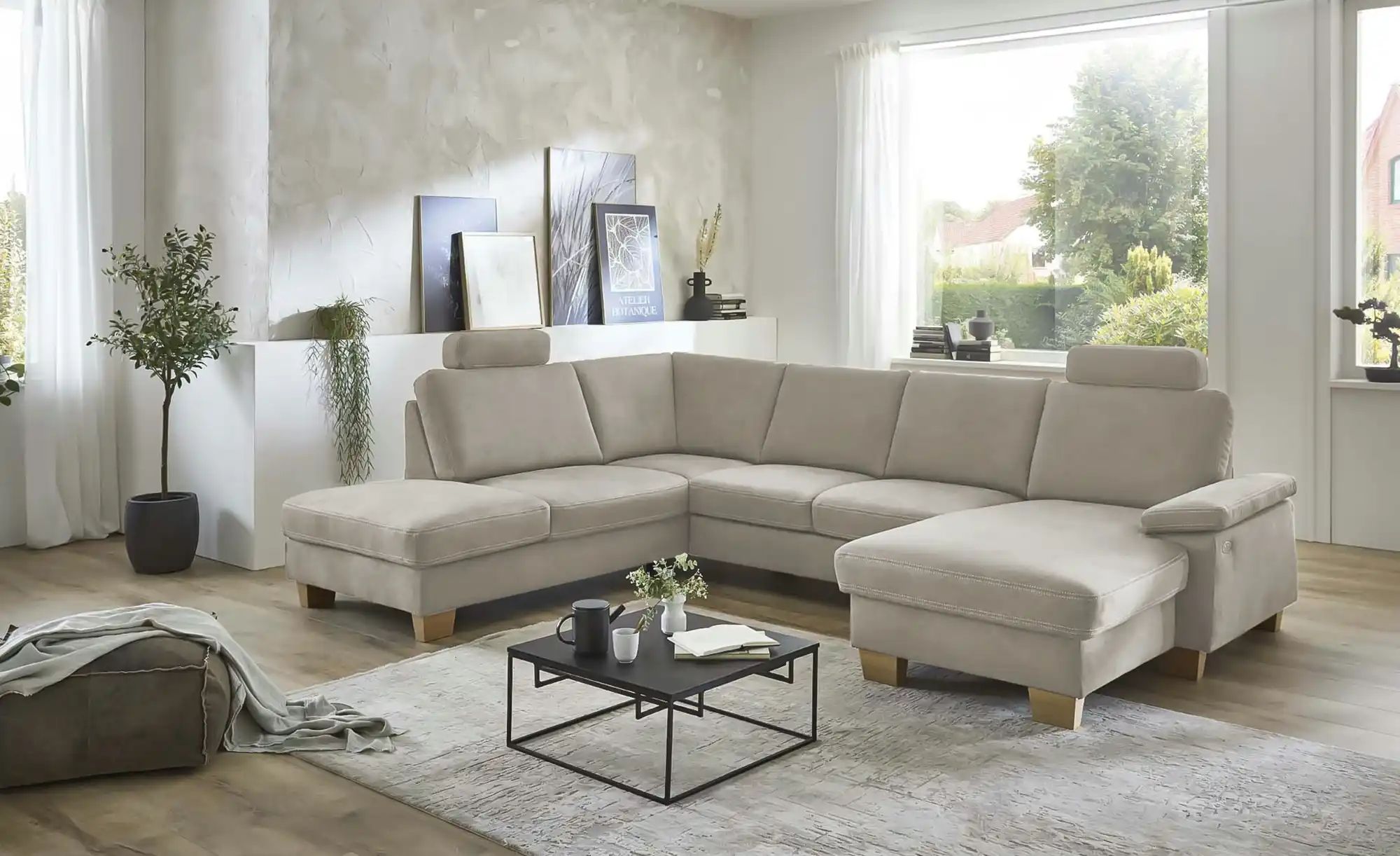 meinSofa Wohnlandschaft  Samu ¦ grau ¦ Maße (cm): B: 316 H: 90 T: 235 Polst günstig online kaufen