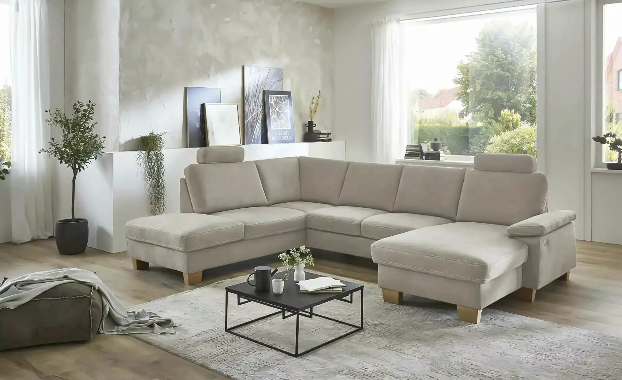 meinSofa Wohnlandschaft  Samu ¦ grau ¦ Maße (cm): B: 316 H: 90 T: 235 Polst günstig online kaufen