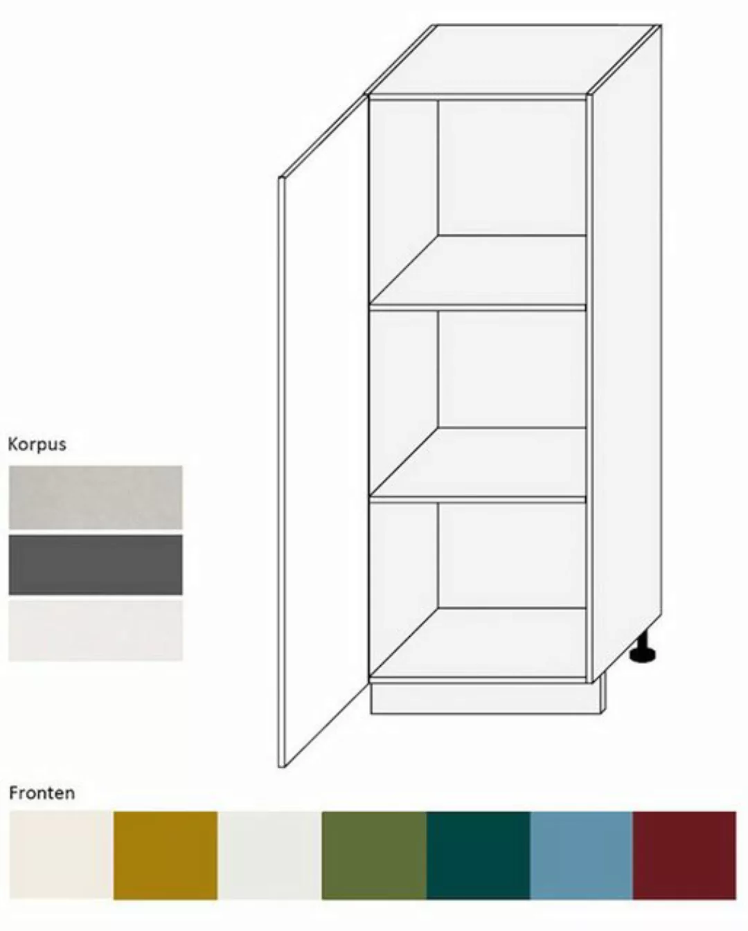 Feldmann-Wohnen Hochschrank Rimini (Rimini, 1-St., moderne Optik, MDF Kaset günstig online kaufen