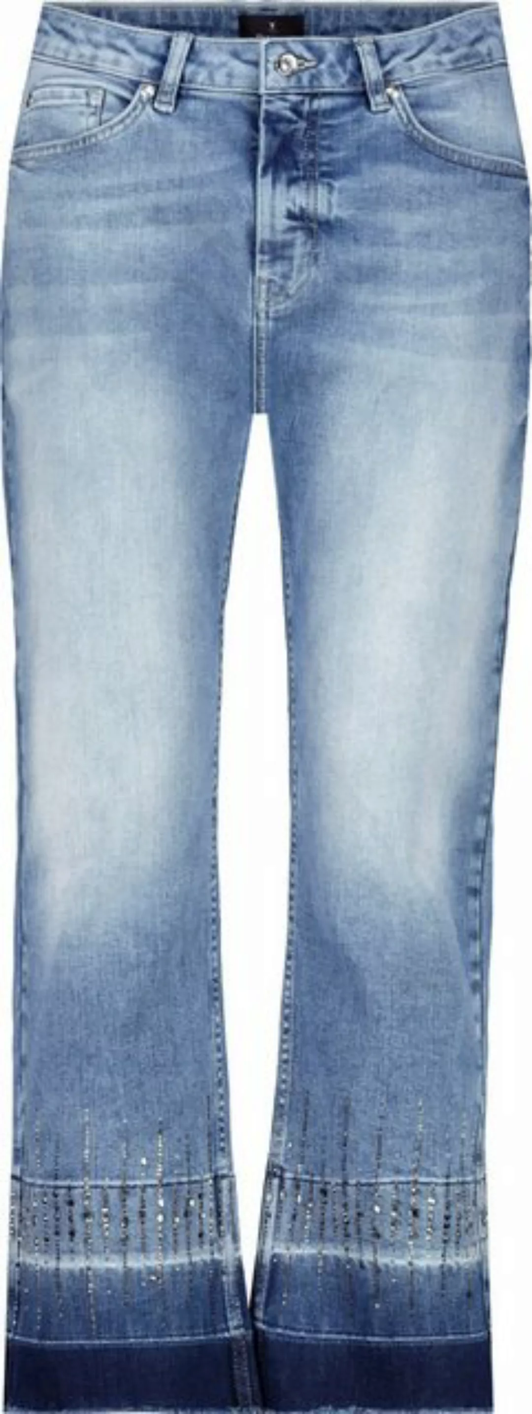 Monari Bootcut-Jeans mit Strass Steinen günstig online kaufen