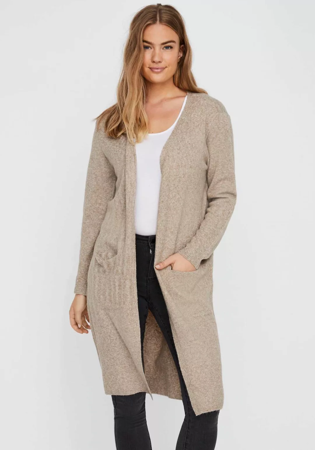 Vero Moda Strickjacke "VMDOFFY LS LONG OPEN CARDIGAN GA NOOS" günstig online kaufen