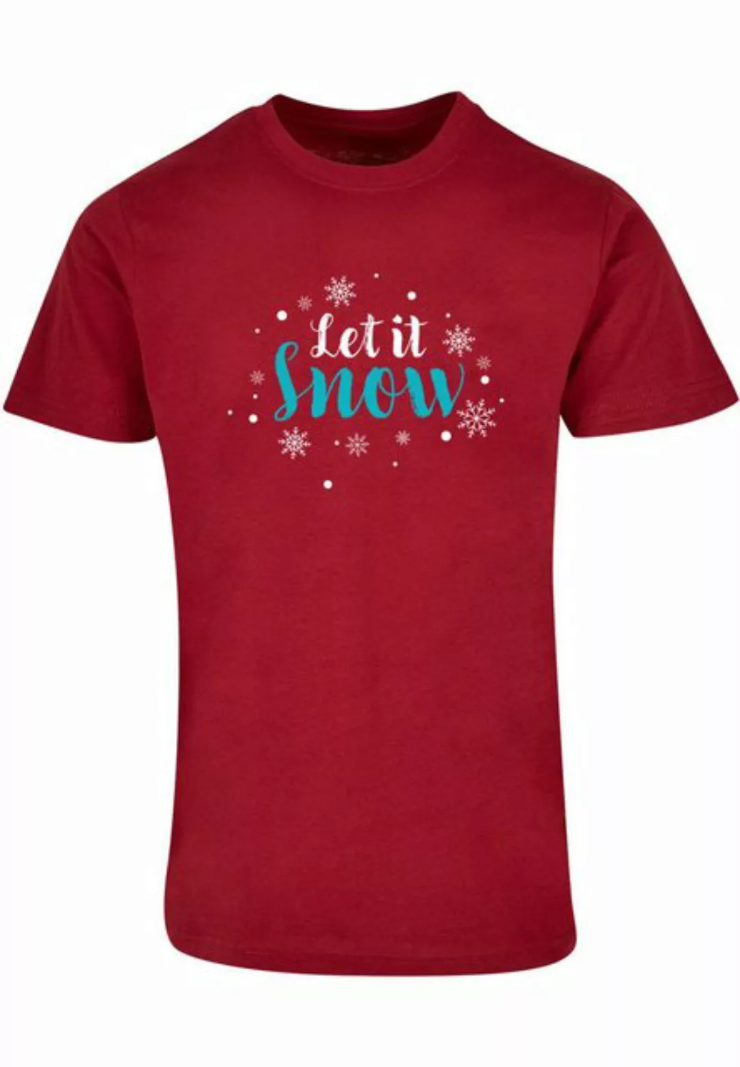 Merchcode T-Shirt Merchcode Herren Let it snow Basic Round Neck T-Shirt (1- günstig online kaufen