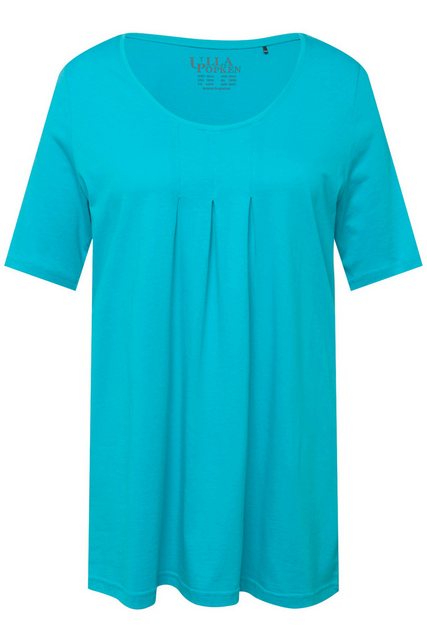 Ulla Popken Rundhalsshirt T-Shirt Zierfalten A-Linie Rundhals Halbarm Modal günstig online kaufen