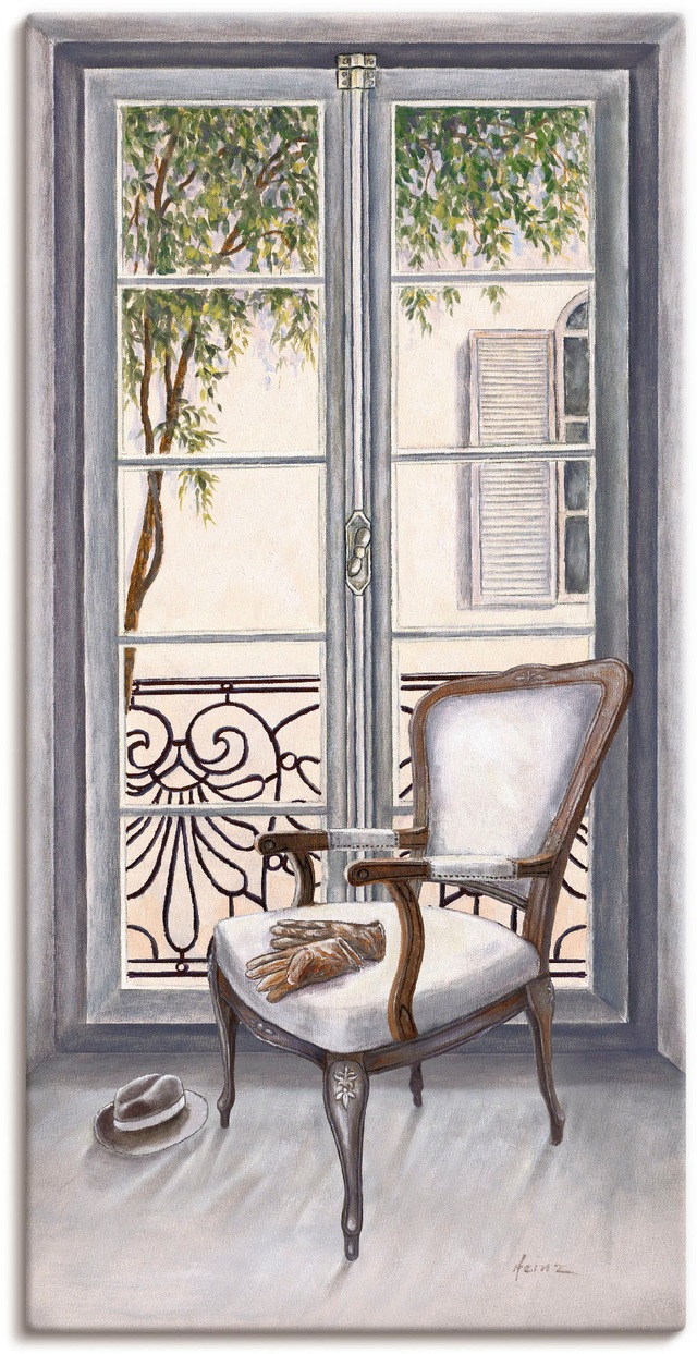 Artland Wandbild »Sessel vor einem Fenster«, Innenarchitektur, (1 St.), als günstig online kaufen