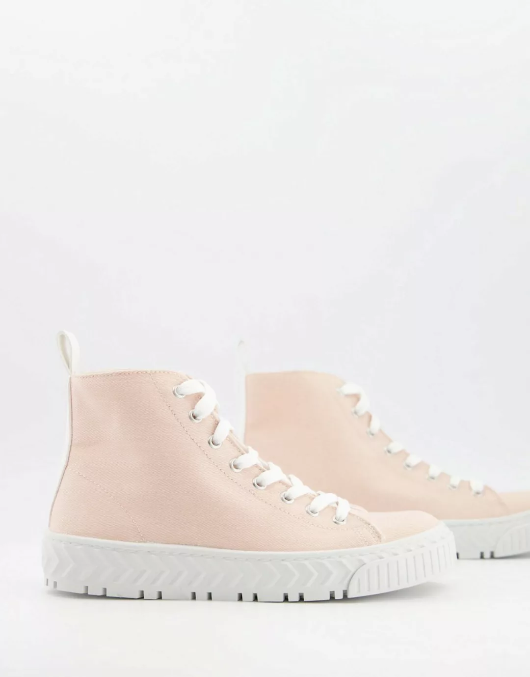 ASOS DESIGN – Dudley – Hohe Sneaker in Rosa günstig online kaufen