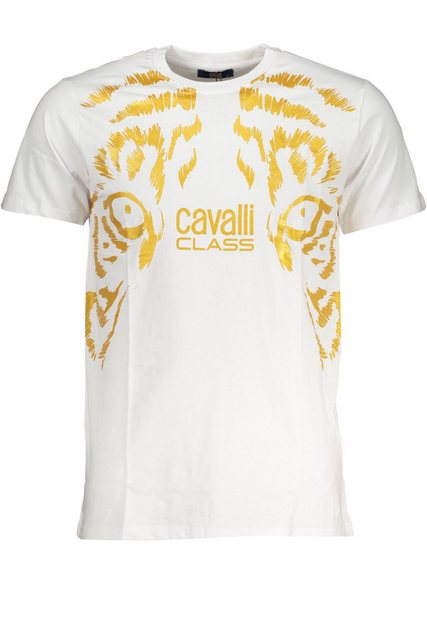 Cavalli Class T-Shirt Herren Kurzarm T-Shirt Weiß – Stilvolles Design günstig online kaufen