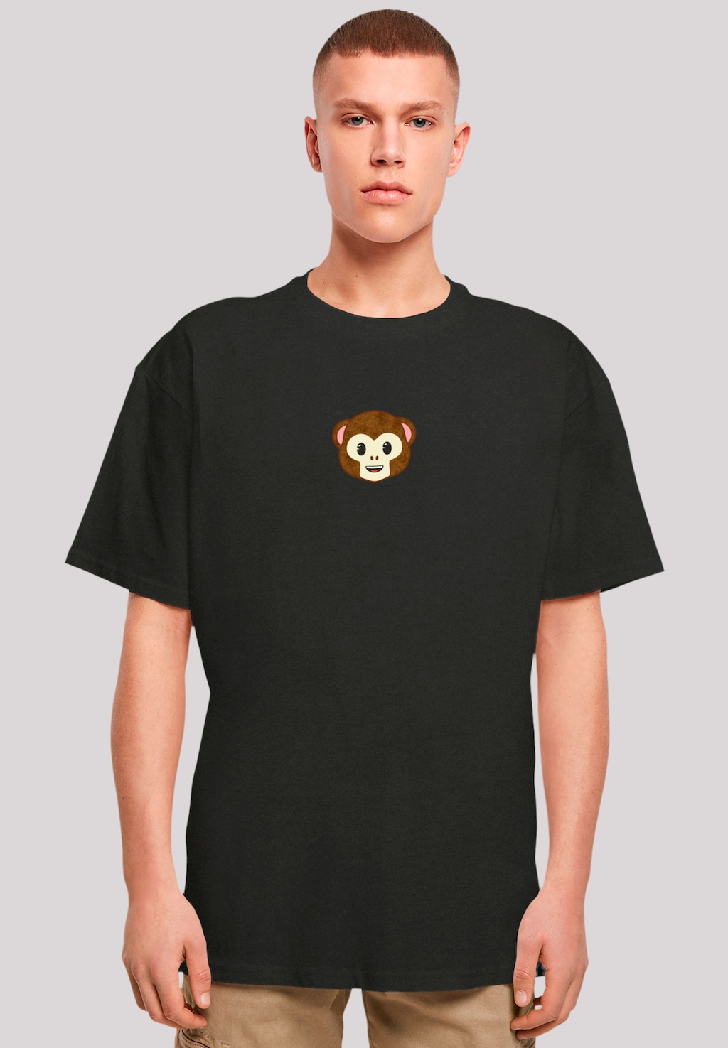 F4NT4STIC T-Shirt "emoji couture smiling monkey furry face", Premium Qualit günstig online kaufen